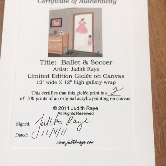 Limited Edition Giclee on Canvas Judith Raye - Picture 9 of 9